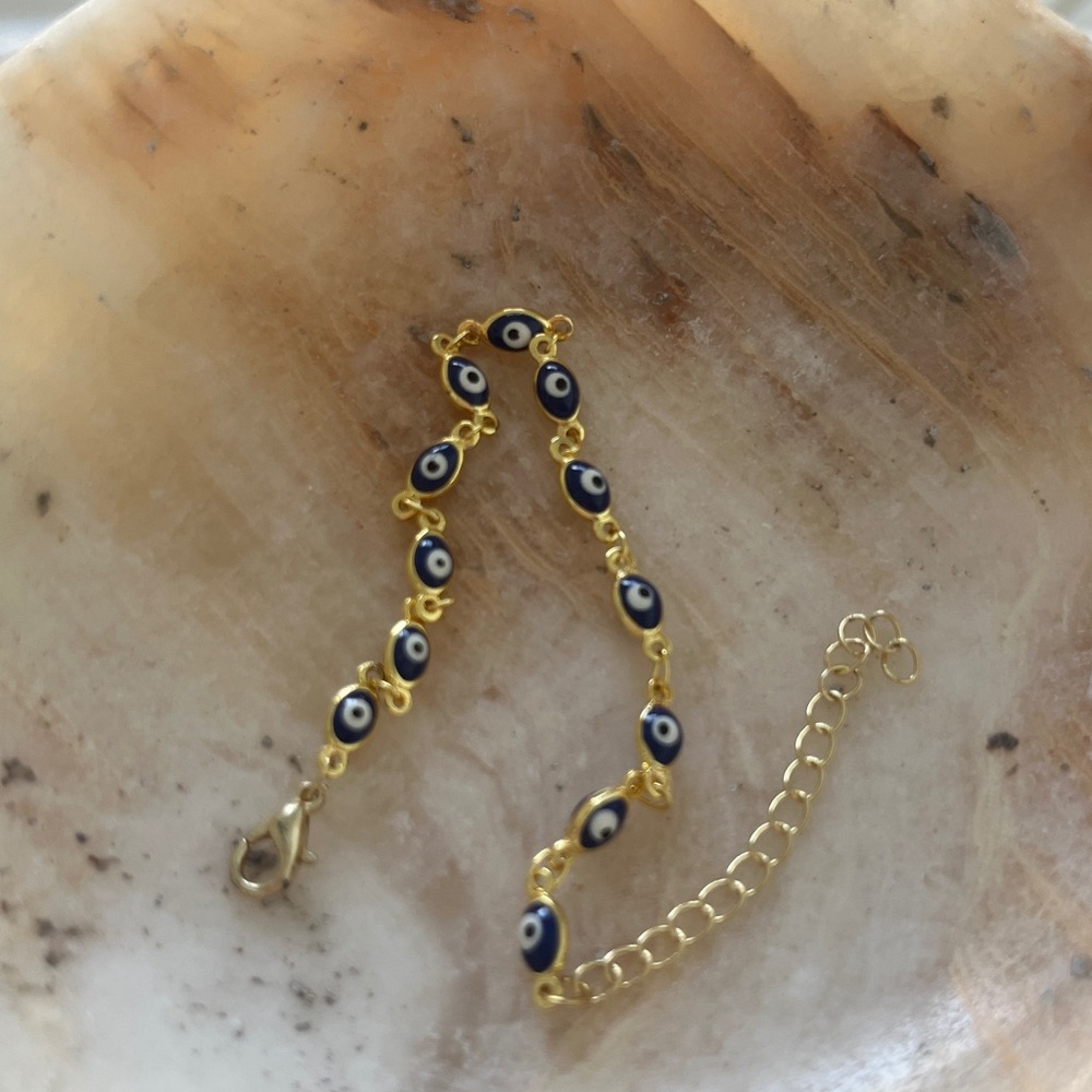 Gold Evil Eye Bracelet